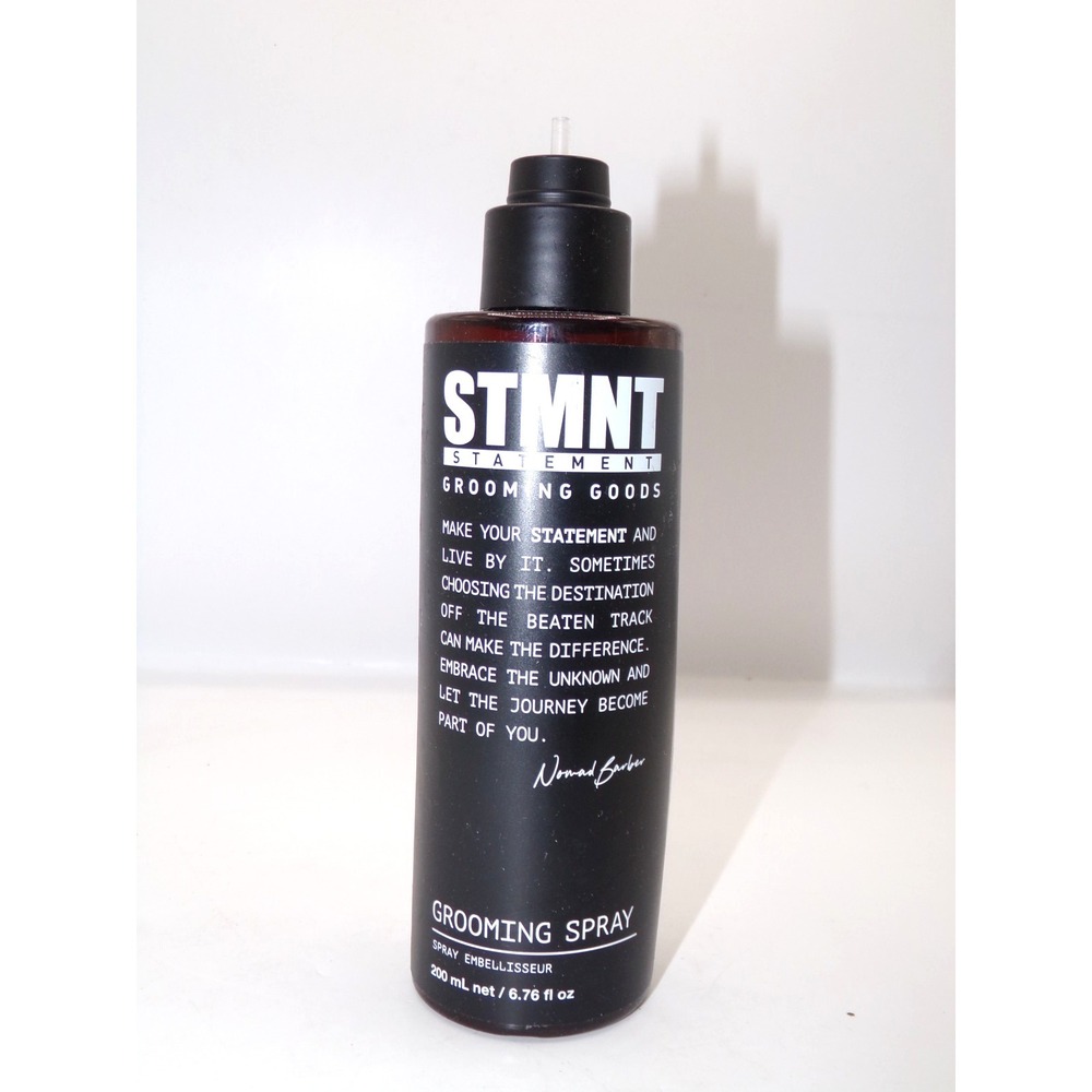 STMNT Statement Grooming Goods Grooming Spray 6.76 fl oz/200ml open box 80% full